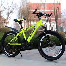 에스비 중학생 자전거 초등 고학년 가벼운 24단 기어, 1개, 24cm, 형광옐로