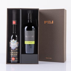 세트 쿠아르투스 올리브 오일 500ml & 에밀리아나 30년 발사믹 식초 250ml 주세페주스티