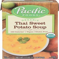 Pacific Foods Organic Thai Sweet Potato Soup 17 Ounce Pacific Foods 유기농 타이 고구마 수프 481.9g, 1