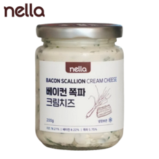 [넬라] 베이컨 쪽파 크림치즈, 1개, 200g