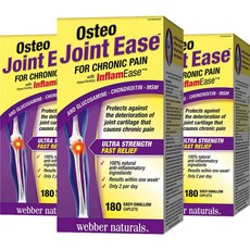 (캐나다직구) 웨버네츄럴 오스테오 조인트 이즈 이지 180정 3병 Webber Naturals Osteo Joint Ease, 3통, 180캡슐