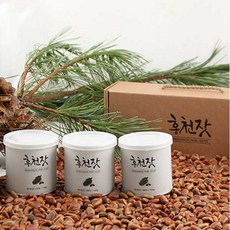 홍천잣 국내산 잣3캔 (명품잣 100g 3캔), 1개, 100g×3캔 (총300g)