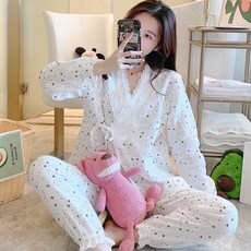 임산부 잠옷 임부잠옷 수유잠옷 임산부잠옷 수유복 홈웨어 2217 100 면 출산