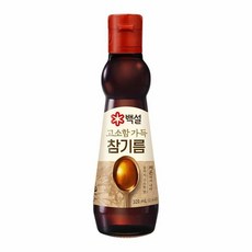 cj 백설 고소함가득 참기름 320ml 1개