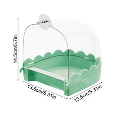 새장 새장 욕조 다기능 청소 용품 새장 액세서리 잉꼬와 같은 새장용, 01 green