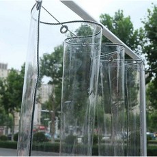 카미르 비닐 방풍비닐 냉장 투명비닐폴딩도어 투명 비닐막 이중 PVC 우레탄비닐 우레탄커튼, 4 투명 원료는 가장자리를 두르지 않고 구멍을 뚫지 않, 1x1m