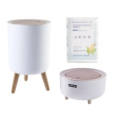 구디푸디 원형 원터치 휴지통 2L + 7L + 리필봉투100매