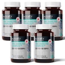 아연 이뮨 5개 고함량 면역기능 고함량 글루콘산아연 및 구리 보충, 90정