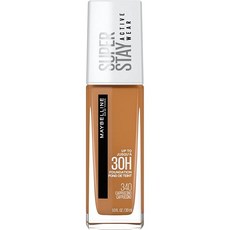 Maybelline New York Super Stay 풀 커버리지 리퀴드 파운데이션 액티브 웨어 메이크업 최대 30시간 착용 이동 땀 및 방수 매트 마감 자바 1개입