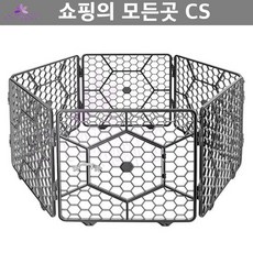 보호울타리 안전휀스 포메라니안 스피츠 대형 울타리 6p 다크 그레이 펫튼튼한울타리