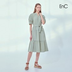 [이앤씨(ENC)] EnC [정상가 279 000원]시어서커 벨트 원피스 ENOW32511