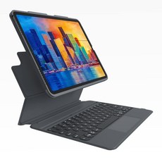 ZAGG - ProKeys 무선 키보드 및 탈착식 케이스 - 백라이트 노트북 키 - 멀티 기기 페어링 - 아이패드 10.2인치 103404702와 호환 가능, iPad 12.9