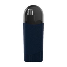 코 트리머 개인 트리머 남성과 여성을위한 부드러운 커팅 무통 USB 충전 눈썹 얼굴 털 트리머 컴팩트 사이즈, 파란색, 10cmx2cm, ABS