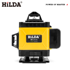 HILDA 16라인 4D 레이저 레벨기 그린레이저 수평기 초고정도 16선 적외선 자동타선 배터리 2개, 배터리2개