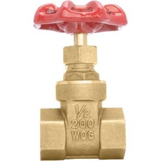 4"" 황동 게이트 밸브 - 200WOG FxF NPT, 1_[