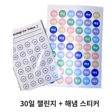 todolist 투두리스트 매일 체크 보드 메모 일과표 어서사나, 30일챌린지+해냄스티커