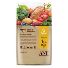 ANF 전연령 독 식스프리 옐로우 오리 건식사료, 1개, 2kg, duck(오리)