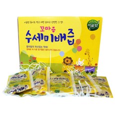 브랜드없음 시골맛 꼬마용 수세미배즙 90ml/60포 1박스, 혼합맛(수세미/배), 1개, 5400ml