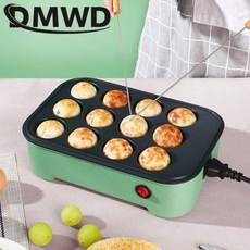 타코야끼팬 전기 타코야키 메이커 계란 오믈렛 쿠커 크레페 팬케이크 프라이드 스테이크 프라이팬 치비 마, Black Egg burger