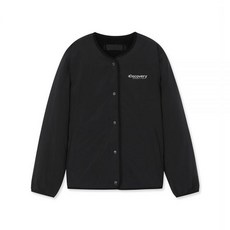 디스커버리 여성 리버시블 퀼팅 플리스 자켓 블랙