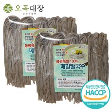 오곡대장 봉평 순메밀칼국수 100%국산 메밀면 글루텐프리, 2개, 500g