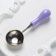 래커 실버 씰링 스푼 레트로 스토브 가열 도구 스탬프 봉투 카드 장식, Sealing Wax Spoon V