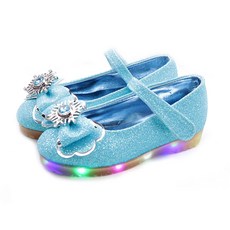 풋풋 엘사 LED 구두 라이팅구두 발광구두 여아구두 봄구두 신학기기구두 공주구두