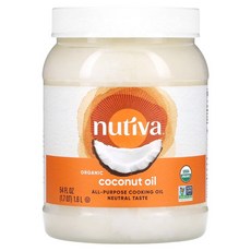 누티바 다목적 식용유 코코넛 오일 54fl oz(1.6l), 1개, 기본