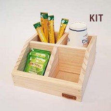 우드라이크 목공키트 4칸 사선보관함 만들기 diy 체험 재료