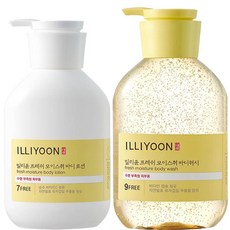 일리윤 프레쉬 모이스춰 바디로션 350ml + 프레쉬 모이스춰 바디워시 500ml 바디세트, 1세트