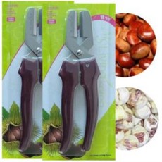 리빙코리아 밤가위2개 밤칼 밤깎는가위 기계 밤까는, 2개
