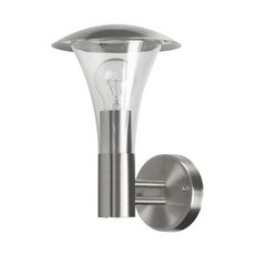 Trango TG8000 IP44 Outdoor Wall Light Stainless Steel with E27 Socket, Pack of 1
