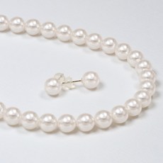 미니골드6mm진주목걸이귀걸이