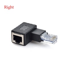 수 암 엘보 네트워크 케이블 어댑터 컴퓨터 노트북용 90 도 각도 RJ45 1, 04 bend to right, 1개