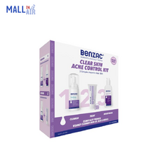 호주 벤작 아크네 Benzac Acne 컨트롤 3스텝 아크네 스타터 키트 Control 3 steps Acne Starter Kit 클렌저/스팟크림/로션 세트 여드름용, 1개