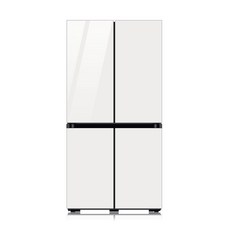 삼성전자 비스포크 프리스탠딩 4도어 냉장고 875L 방문설치, 글램 화이트,