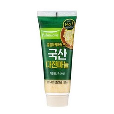 [메가마트]풀무원)다진마늘 튜브형 80g, 1개