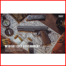 [토이스타 ToyStar] Colt M1911A1 [Black] 콜트 슬림버전 에어콕킹 핸드건