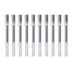 MUJI 무인양품 볼펜 세트 10자루입 캡식 블랙 0.38mm