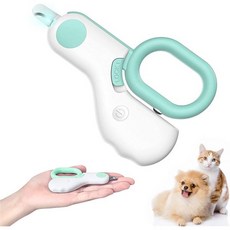 과도한 절단과 면도칼 날카로운 칼날을 피하기 LED 조명 소형 동물 손톱깎이 - 작은 개 고양이 새끼 토끼 새 기니피그 흰족제비 햄스터파란색 전문 발톱 트리머, blue, 1개