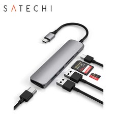 Satechi 사테치 V2 슬림 멀티 USB 허브 Type-C HDMI, 3.골드