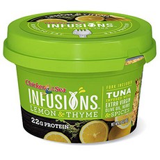 Chicken of the Sea Infusions Tuna Lemon Thyme 2.8 Oz Cups Pack of 6 치킨 오브 더 씨 인퓨전 참치 레몬 타임 79, 1