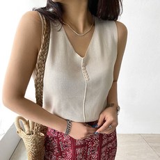 여자반팔단추모시내의