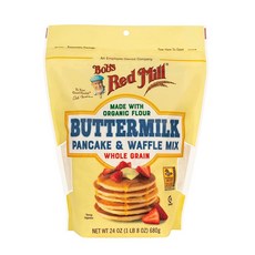 밥스레드밀 팬케잌 와플 믹스 버터밀크 Bobs Red Mill Pancake Waffle Mix Buttermilk 24oz(680g) 4개, 680g