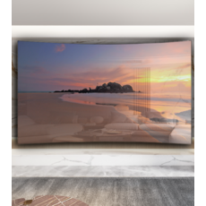 대형티비 65 70 80 100 인치 tv 대형 스크린 4k LCD HD 가정용TV, LED 곡면 110인치