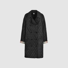 Burberry [명품]버버리 타이팅 퀼팅 롱 자켓 블랙 80530441 80530441Black