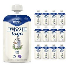 매일바이오 그릭요거트 투고 플레인 120g 12개입 1box/냉장무배