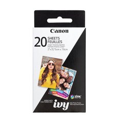 Canon ZINK 5.1 x 7.6cm(2 x 3인치) 포토 스티커 페이퍼 팩 (100장), 2'X3' (20 sheets)