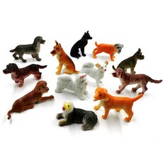 12pcs 곤충 농장 동물 모델 액션 그림 웜 거미 나비 물고기 공룡 개 고양이 도마뱀 말 뜨거운 장난감 어린이위한 설정, (100018786)12pcs Dog - b개
