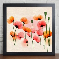 꽃수채화액자세트